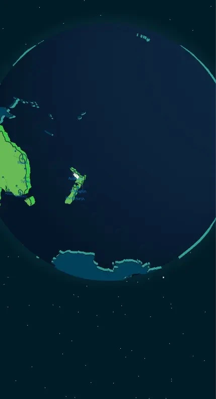 Global network visualization